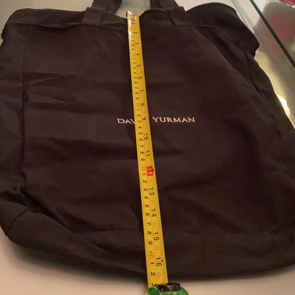 DAVID YURMAN Blk canvas Tote bag with top zipper - Picture 7 of 10